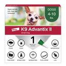 K9 Advantix II Small Dogs 4-10 lbs. | Vet-Recommended Flea, Tick & Mosquito Treatment & Prevention |1-Mo Supply