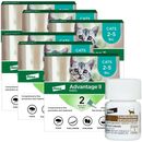 Advantage II Kitten 2-5 lbs.|Vet-Recommended Flea Treatment & Prevention|12-Month Supply + Tapeworm Dewormer for Cats (3 Tablets)