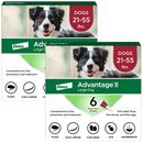 Advantage II Large Dogs 21-55 lbs.|Vet-Recommended Flea Treatment & Prevention|12-Month Supply