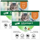 Advantage II Small Cats 5-9 lbs.|Vet-Recommended Flea Treatment & Prevention|12-Month Supply