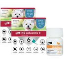 K9 Advantix II Medium Dogs 11-20 lbs. | Vet-Recommended Flea, Tick & Mosquito Treatment & Prevention | 12-Mo Supply + Tapeworm Dewormer for Dogs (5 Tablets)