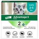 Advantage II Kitten 2-5 lbs.|Vet-Recommended Flea Treatment & Prevention|2-Month Supply