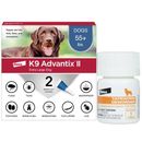 K9 Advantix II XL Dogs Over 55 lbs. | Vet-Recommended Flea, Tick & Mosquito Treatment & Prevention | 2-Mo Supply + Tapeworm Dewormer for Dogs (5 Tablets)