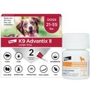 K9 Advantix II Large Dogs 21.55 lbs. | Vet-Recommended Flea, Tick & Mosquito Treatment & Prevention | 2-Mo Supply + Tapeworm Dewormer for Dogs (5 Tablets)
