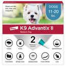 K9 Advantix II Medium Dogs 11-20 lbs. | Vet-Recommended Flea, Tick & Mosquito Treatment & Prevention | 2-Mo Supply