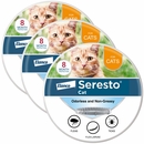 Seresto Cat Vet-Recommended Flea & Tick Treatment & Prevention Collar for Cats, 8 Months Protection | 3  Pack