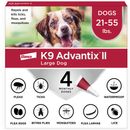 K9 Advantix II Large Dogs 21.55 lbs. | Vet-Recommended Flea, Tick & Mosquito Treatment & Prevention | 4-Mo Supply