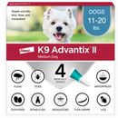 K9 Advantix II Medium Dogs 11-20 lbs. | Vet-Recommended Flea, Tick & Mosquito Treatment & Prevention | 4-Mo Supply