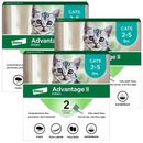 Advantage II Kitten 2-5 lbs.|Vet-Recommended Flea Treatment & Prevention|6-Month Supply