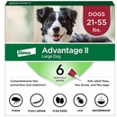 Advantage II Large Dogs 21-55 lbs.|Vet-Recommended Flea Treatment & Prevention|6-Month Supply