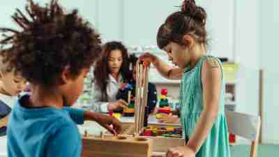 Preschool students in a classroom. There are no guidelines for diagnosing ADHD in toddlers, but preschool-aged children can be diagnosed.