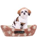 Otis & Claude Coral Velvet Pet Bed Pink, Extra Small (47" x 37")