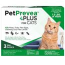 PetPrevea Plus Flea Tick for Cats - 1.5 lbs or more, 3 Month Supply