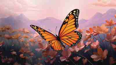 Butterfly hovers in the air, representing how adhd symptoms in adult women trigger reinvention.